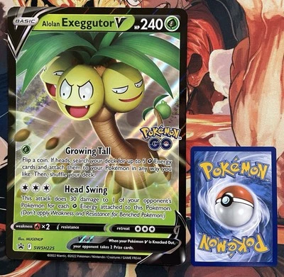 Alolan Exeggutor V SWSH225 JUMBO OVERSIZED Black Star Promo Pokemon Card - Image 1 of 2