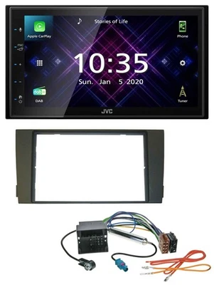JVC DAB 2DIN MP3 Bluetooth USB Autoradio für Audi A6 01-05 C5 Quadlock - Bild 1 von 4