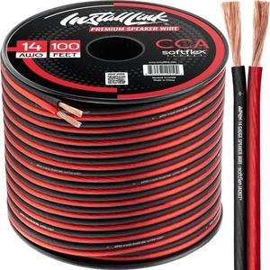 Cable de altavoz de calibre 14 (cable de altavoz) para cable de audio para automóvil, hogar o RV, 100 pies,... - Imagen 1 de 9