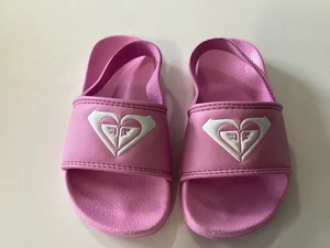 GIRLS ROXY PINK SLIDES WITH HEEL STRAP SIZE 24 - Bild 1 von 3