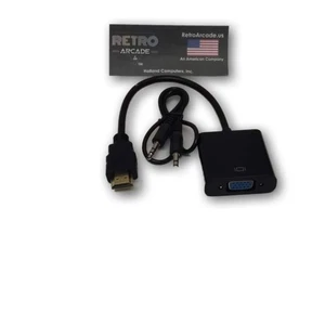 HDMI Male to VGA With Audio HD Video Cable Converter Adapter - Picture 1 of 1