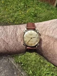 Beautiful Vintage Benrus Automatic Watch, Knotted Lugs Cal CF1 (1256) - Working - Picture 1 of 11