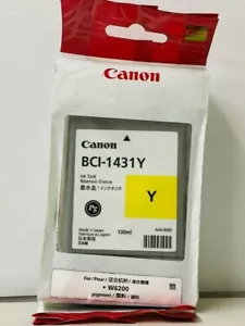 Neu Original Canon BCI-1431 Tintentank gelb 130ml Beutel imagePROGRAF W6200 BAG - Bild 1 von 1