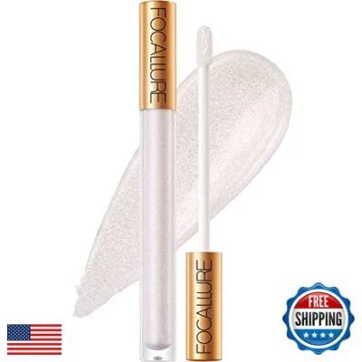 Lápiz labial líquido camaleón metálico FOCALLURE, brillo labial brillante, aleta brillante Foto 1 de 4