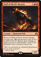 Magic the Gathering (MTG) Wolf of Devil's Breach - Shadows of Innistrad - Red