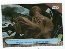 2021 TOPPS STAR WARS BATTLE PLANS FOILBOARD #43 WOOKIEES DEFEND THE CITY