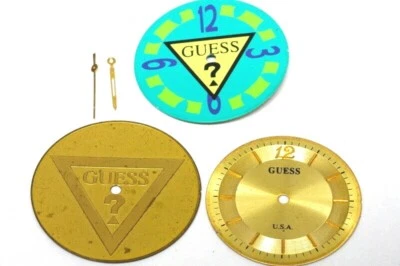 Three GUESS dials for parts / to restore, one with pins                    -3151 - Immagine 1 di 2