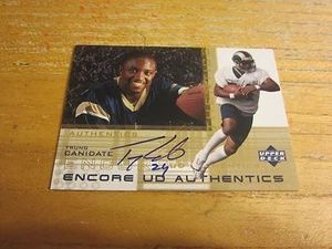 Trung Canidate Autographed 2000 Upper Deck Encore UD Authentics #TC Card Rams - Picture 1 of 2