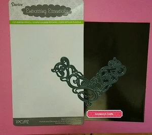 Darice LEAVES & SWIRL CORNER thinlit Die Cut accent bloom magnetic sheet (1600) - Picture 1 of 1