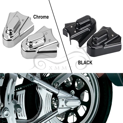 US Rear Phantom Swingarm Axle Covers For Harley Softail Heritage Classic FLSTC Foto 1 de 3