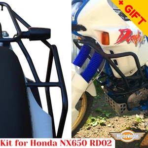 For Honda NX650 Rack luggage System NX 650 Dominator Crash bars Kit (92-95),Gift - Picture 1 of 9