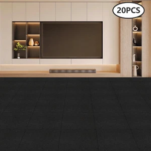 Alfombra negra antideslizante 20 piezas alfombra de puerta alfombra de suelo antideslizante 50 * 50 cm - Imagen 1 de 22