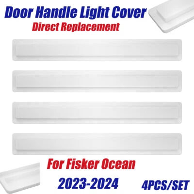 For 2023 - 2024 Fisker Ocean Door Handle Light Cover Replacement -ABS-4PCS/SET - Image 1 of 4