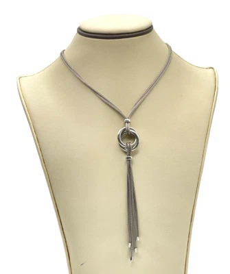 925 Sterling Silver Loop 22" Necklace - Image 1 of 4