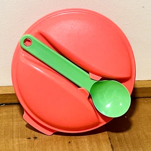 Tupperware Mittagessen Schüssel Löffel 6" Snack Reise Deckel Salat EUC - Bild 1 von 6