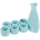Keramik Japan Set, 6 Tassen, Blau