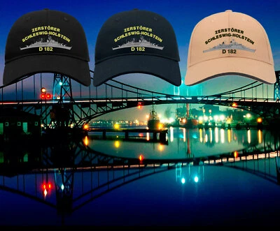 Basecap D 182 Zerstörer Schleswig-Holstein, D182, D-182, Ballcap, Bordcap