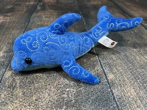 Pfadfinderinnen ABC Bakers Go Bright Ahead blau Glitzer Delfin Plüsch! - Bild 1 von 5