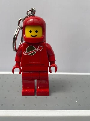 Lego® Minifigure Spaceman Key Chain Key Ring LED Light Torch Red 3” 2012 - Image 1 of 4