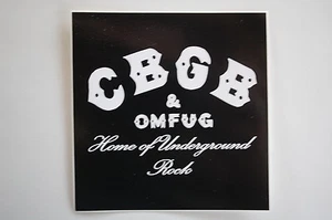 CBGB Sticker Vinyl Decal Punk Rock Ramones 4" x 4" (64) - Picture 1 of 1