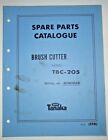 Tanaka Tbc-205 Brush Cutter Parts Manual Catalog Book Oem Catalogue