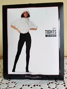 Hunkemöller Cosy Tights S/M Fleece-Strumpfhose 100 DEN schwarz black Innenfleece - Bild 1 von 6