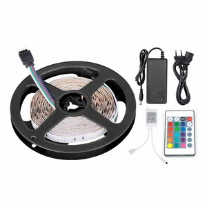 Tira De LED RGB 5M M 300 SMD 5050 Bobina Strip Adhesivo Fuente de Alimentación - Imagen 1 de 1