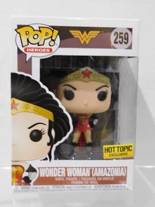 Funko POP! DC Heroes Wonder Woman ( Amazonia ) #259 NEW Hot Topic W/ Protector - Picture 1 of 6