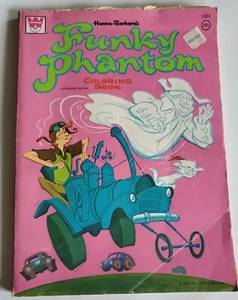 RARE FUNKY PHANTOM (HANNA-BARBERA) By Whitman Coloring Book 80% Not Colored In  - Picture 1 of 23