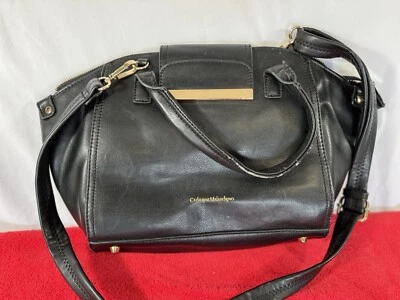Kathy Malandrino Medium Black Leather 2way Purse - Image 1 of 4