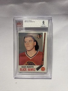 1969-70 TOPPS #68 GILLES MAROTTE Defense Chicago Blackhawks * BGS Graded 6 EXMT - Picture 1 of 2