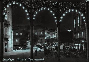 A5966) CAMPOBASSO PIAZZA PEPE NOTTURNO VIAGGIATA - Picture 1 of 2
