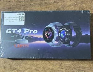 Montre connectée Laxasfit : GT4 PRO, écran infini 1,59", Android OS-2 bandes, noir - Photo 1 sur 3