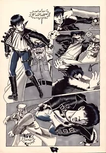1986 Aircel Comics SAMURAI #2 Seite 16 Kampfszene Punch! Original Comic Art - Bild 1 von 1