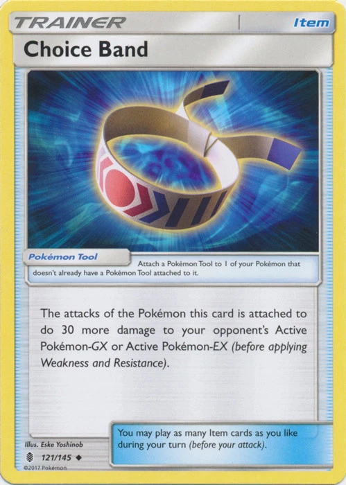 x1 Choice Band - 121/145 - Uncommon Pokemon SM2 Guardians Rising M/NM - Image 1 of 1