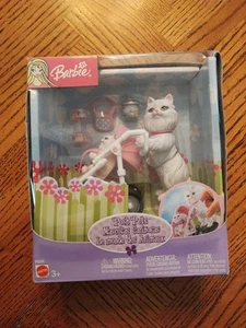 Rare - Barbie Posh Pets / White Cat 2003 / New In Box - Picture 1 of 7
