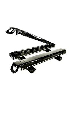 Kuat Grip 6 Full Lock Black w/ Gray Anodize Ski/Snowboard Rack Universal Pair.