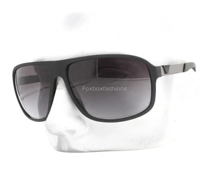 Emporio Armani Sunglasses EA 4029 5063/8G Matte Black Rubber with Case - Picture 1 of 7