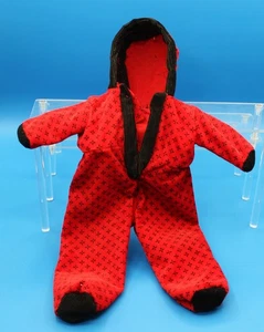 VINTAGE HANDMADE RED CORDUROY SLEEPER JUMPER UNMARKED  NICE! - Picture 1 of 2