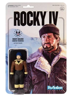 Super 7 Rocky IV Rocky Winter Training ReAction 3.75 Inch Action Figure New - Image 1 of 2