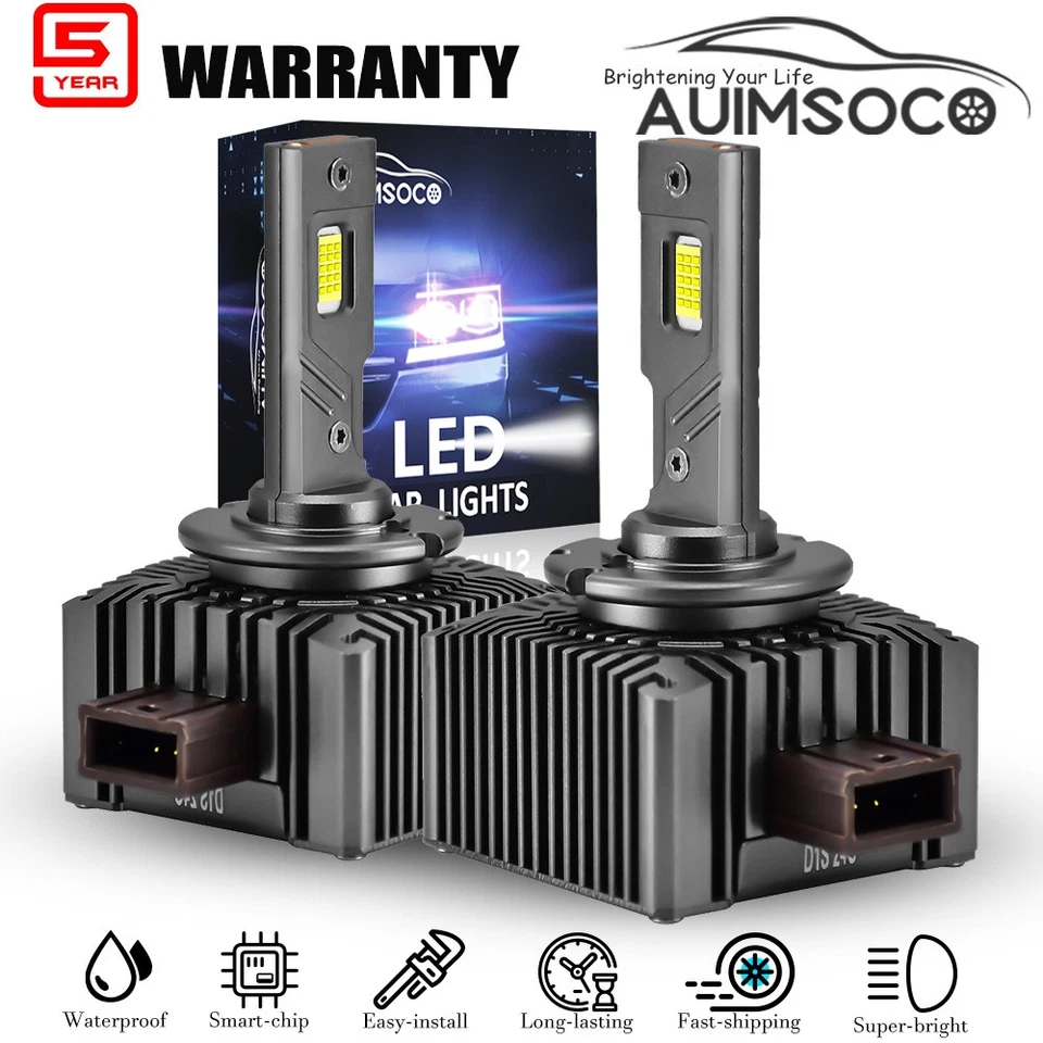 Faros LED D1R D1S D1C Bombillas Blanco Reemplazo HID 2 PIEZAS Para BMW 530i 2006-2013 Foto 1 de 4