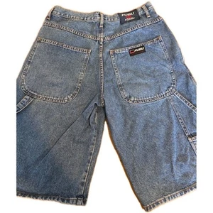 Fubu 05 Jeans 3/4 Shorts Länge Vintage Hip Hop Skater Style Größe 36 - Bild 1 von 11