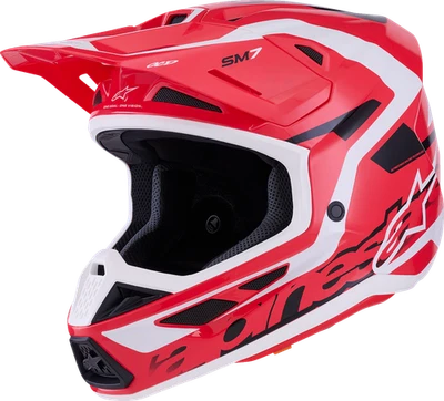 ALPINESTARS se adapta a casco SM7 - escritura - rojo brillante/negro/blanco - mediano Foto 1 de 4