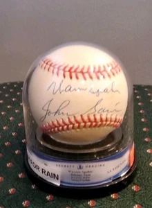 Warren Spahn And Johnny Sain Signed Baseball Beckett Authenticatied - Picture 1 of 2
