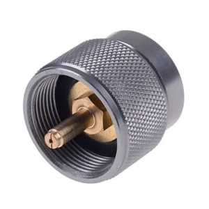 Camping Stove Adapter 1LB Propane Small Tank Input EN417 Lindal Valve Output - Picture 1 of 5