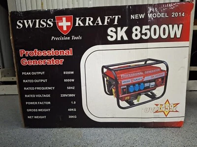 Aggregat 8500W neu 220V/ 380V Swiss Kraft- Benzin UVP 1459€ - Bild 1 von 2