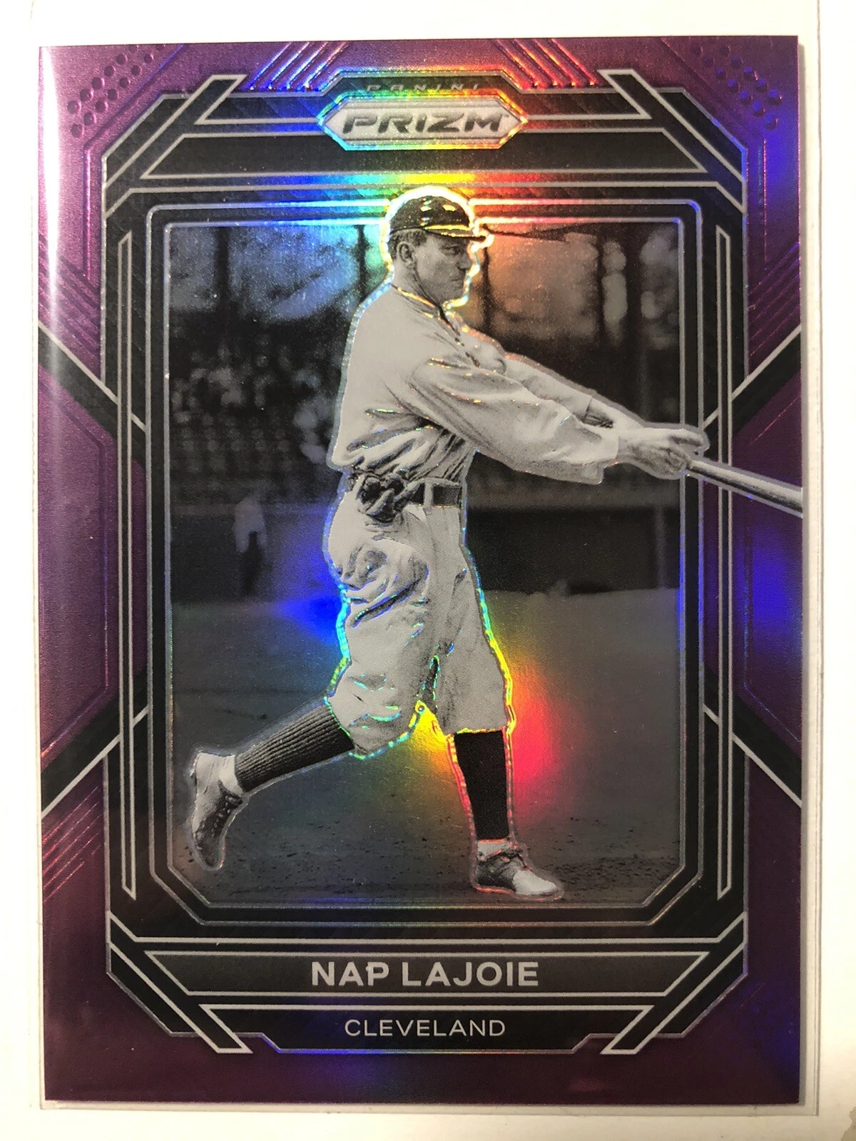 2023 Panini Prizm Baseball Purple #45 Nap Lajoie 05/99 Cleveland Naps
