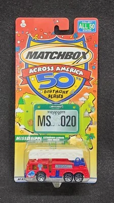 Matchbox Across America Mississippi Extending-Ladder Fire Truck - Image 1 of 2