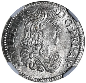 ORANGE William Henry of Nassau 1/12 Ecu 1661 Silver NGC MS63 - Picture 1 of 3
