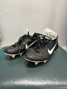 Botas de fútbol de cuero vintage años 90 Nike Tiempo 1000 zapatos EU 44,5 / US 10,5 - Imagen 1 de 9